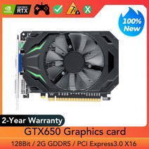 GTX650 그래픽 카드 2 GB 128bit GDDR5 PCIE Pci Express 3.0 비디오 NVIDIA GeForce GTX 650 PC 데스크탑 VGA DVI-I GP