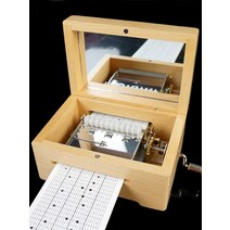 수동 오르골 힐링 멍때리기 음악 선물 취미 만들기, 30톤로그색상:음악60곡+공백3개+펀치