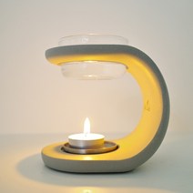 랄라룸 은은한 세라믹 오일 버너, 그레이