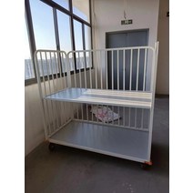공장 물류 창고 선반 카트 롤카트 렉 끌차 랙 적재대 진열대 롤테이너 바스켓 택배 분류, 04 길이1.2m 폭0.8m 높이1.6m 2단