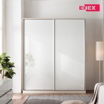 에넥스 [댐퍼 무료장착] 1500 슬라이딩 옷장 12종 싱글장 장롱, 선택2:뷰티하이그로시, 선택2:뷰티하이그로시