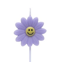 해바라기 데이지 생일초 파티 케이크 특이한 이쁜 초, 퍼플