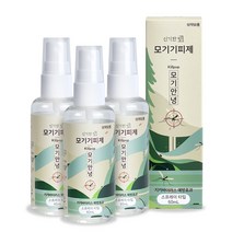 신기한방 모기안녕 모기기피제 60ml 모기퇴치제 모기기피스프레이 자카바이러스예방 캠핑모기약 신기패, 3개