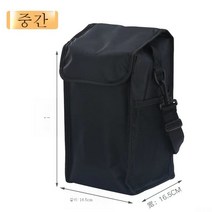 DFMEI 휴대용 도시락 알루미늄 호일 보온백 직장인 병원 산모 동반 방수 방유 및 두툼한 보증온포녀, DFMEI 16일 일반에 검은 긴 높은 폭 16.28c