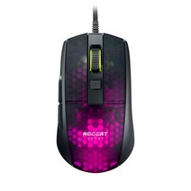 ROCCAT Burst Pro 초경량 프로 사양 광학 게이밍 마우스 (경량 68g Titan 스위치 옵티컬 광학 Owl-Eye 16K dpi 반투명 RGB AIMO 라이팅 사이드 버튼) 블랙 독일 디자인 ROC-11-745
