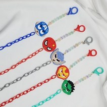 실외마스크해제 야외활동 외출 필수템 마스크줄 스트랩 끈 스파이더맨 아이언맨 헐크 토르