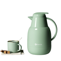 보온보냉 차 주전자 내열 유리 티포트 티팟 티메이커 내열유리주전자 녹차포트 차우리기 텀블러, 그린-1.5L