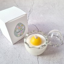 에그캔들 부활절 계란초 메세지가능 계란캔들 성당교회선물 답례품 선물포장, 기본형