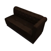 대성쇼파 클래식스타일 볼링장 대기 쇼파 2인용(B형), DS 111(진한 초코)