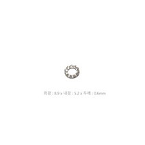 외치 나사 와샤 피스 톱니 와셔 8.9x5.2x0.6mm 053
