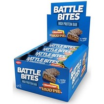 영국 Battle Bites High Protein Mississippi Mud Pie 배틀 바이츠 머드파이 프로틴 바 62g 12입
