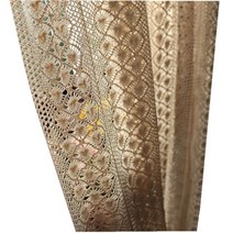 암막 커튼 boho 세련된 베이지 크로 셰 뜨개질 뜨개질 침실 면 작은방 큰방 블라인드