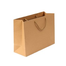 크라프트쇼핑백 튼튼한 선물용 크라프트 종이가방 가로형 종이백 32x25cm