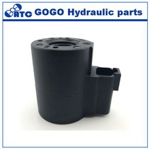공압부품 굴삭기 파일럿 안전 작업용 솔레노이드 솔밸브 코일 2V 내부 구멍 9mm 높이 58mm, 01 DC 직류2V