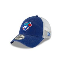 New Era 196821908752 토론토 블루제이스 뉴에라 9FORTY MLB 쿠퍼타운 트럭 운전사 스냅백 모자 메쉬 캡