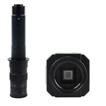 새로운 디지털 비디오 현미경 카메라 HD BNC AV CCD 산업 C-MOUNT 카메라, 1 건, with 300x