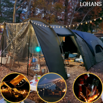 로한스 LED 앵두전구 캠핑전구 + 리모콘세트, LED앵두전구100구 10미터