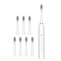 성인용 울트라 소닉 전동 칫솔 IPX7 방수 치과 스케일러 치석 제거 치아 미백, [05] J189WHITE8H
