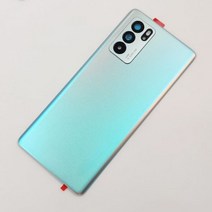 OPPO Reno6 Pro 5G 유리 배터리 커버 후면 하우징 패널 케이스 및 카메라 렌즈 접착제 436203, 파란