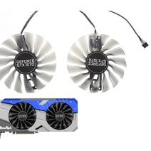 95mm FD10015H12S GAA8S2U GTX 1070 쿨러 팬 EMTek Palit GTX1070 GameRock Premium Edition 그래픽 카드 GPU 냉각 팬, 단일