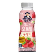 칠성 쉐이크 아침 식사 대용 퀘이커 마시는 오트밀 오트 & 봄딸기 건강식 간편식 식단조절 선식 50G 20개, 28세트