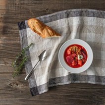 무드앙코르 리노에리나 멜로우체크 리투아니아 린넨 키친크로...