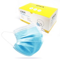 스피카 일회용 덴탈 마스크 3중필터 블루 50매, 1개, 50매입