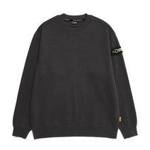 내셔널지오그래픽 N224USW901 스탠다드 벨룩스 세미 오버핏 맨투맨 CHARCOAL