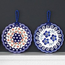 도자기 실용적인 냄비받침 유럽형 패턴 디자인 주방용품 꾸미기, 쿠팡 4번, free