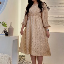 빅사이즈 301 데일리잔꽃스냅원피스 DDLK769