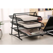 3단 팩스 fax 수신 부서별 수신처별 분리 이면지 보관함 분류함 보관함 철제 튼튼한