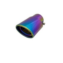 자동차 범용 테일 쓰로우트 파이프 63mm 배기 머플러 개조 용품 배기관 수정, A153 Multi색상