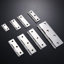 경첩 힌지 댐퍼 꺽쇠 걸쇠 장석 5pcs 11.522.53 인치 미니 플랫 스테인레스, 은, 55x33x0.8mm