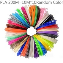 5 개 최소 주문 10M PLA 3d 인쇄 필라멘트 1.75mm 소재 3D 프린터 펜 필라멘트 고온 빛나는 필라멘트 78, 10M 20 랜덤 컬러