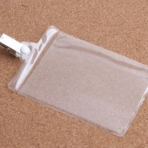 집게명찰 이름표 비닐포켓 클립 PVC 행사 단체 가로 세로, 제품선택