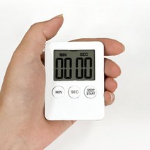 디지털 주방 타이머 공부 시계 쿠킹 스톱워치 알람 요리 자석, 화이트