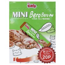 펫더맨 더캣츠 미니츄르 미니 베로베로 새우 20P(대용량) 파우치, 1개, 닭고기