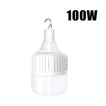 캠핑 랜턴 감성 60w130w 휴대용 텐트 램프 배터리 바베큐 조명 야외 전구 usb, 100w