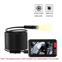 내시경카메라 스마트폰 하수구 배관 19201080 hd 산업용 검사 내장 8pcs led 8mm 렌즈 ip67 방수 usb, 하드 라인 2m
