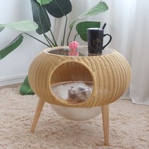 아늑한 강아지 고양이 침대 하우스 쿠션 방석 숨숨집 해먹 애완동물 쇼파 호텔 의자 캠핑, L대형, 옵션2