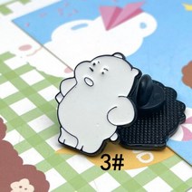 1 pcsdog의 머리 강아지 북극곰 에나멜 옷깃 핀 외계인 귀여운 스타 브로치 배지 패션 선물 친구 도매, JS2-3