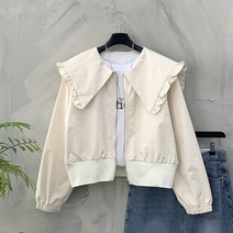 [신상무배]메이블 프릴 빅 카라 집업