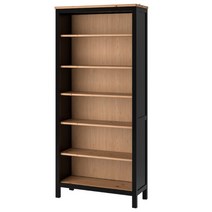 이케아 HEMNES 헴네스 책장 블랙브라운 라이트브라운 90x198cm 704.522.96