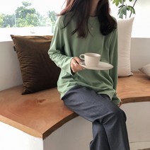 포플러앤씨 밀키 라운드 티셔츠
