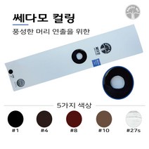 쎄다모 컬링 웨이브) 헤어증모가발/증모술재료/탈모/빈모, 1개, 2번/4번)다크브라운
