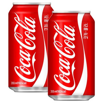 코카콜라 뚱캔 사무실 간식 탄산음료, 24캔, 355ml