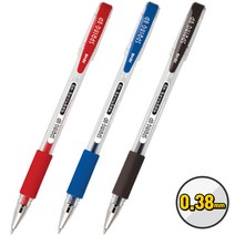 자바 스프링업 중성펜 0.38mm 낱개 볼펜 필기구, 적색