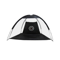 골프 연습망 스윙 연습네트 그물망 실내스윙 골프망, 대형 블랙  케이지 + 50cmx90cm 타격 패드