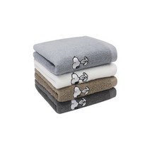 스누피 리버40 10장 세트140g/454gsm/40X80cm/최고급 면100%.송월타올, 진회색+때밀이2장