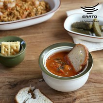 에라토 허니볼 그라탕기 작은면기 덮밥기 오븐그릇 스프볼 요거트 2size 2color, L 사이즈, 올리브 그린